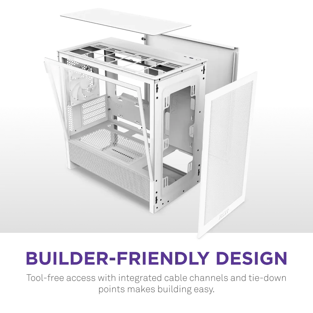 NZXT H3 FLOW WHITE - Image 3